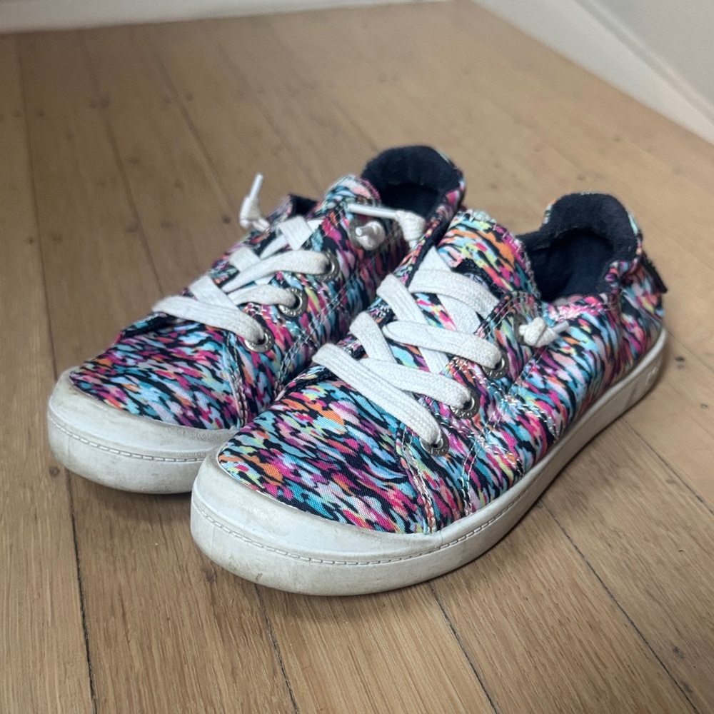 ROXY Kids Multicolor Patterned Casual Sneakers - White Laces